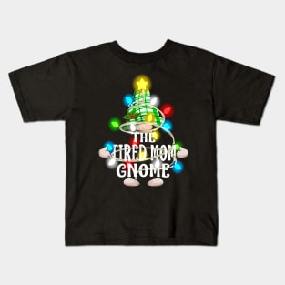 The Tired Mom Gnome Christmas Matching Family Shirt Kids T-Shirt